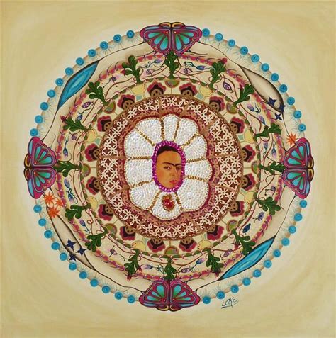 Frida Mandala By Lores Mandalas By Samsara Frida Kahlo Art Art