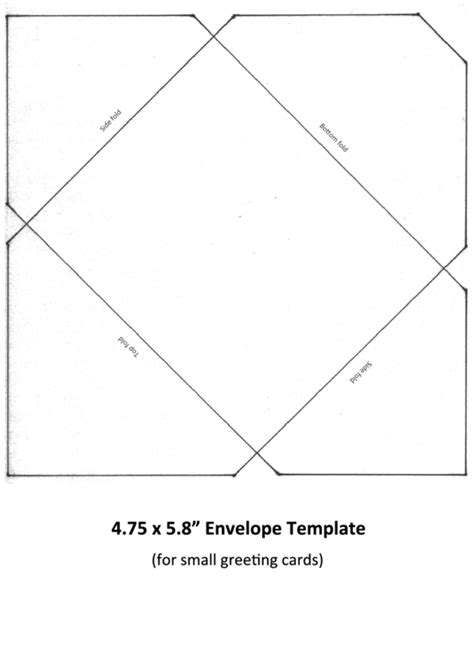475 X 58 Envelope Template Printable Pdf Download