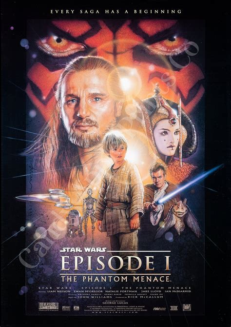 Star Wars Prequel Trilogy Movie Posters Star Wars Prints Etsy