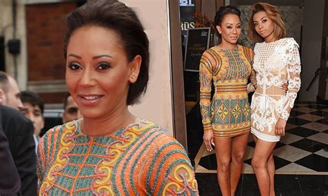 Lgbt Awards Mel B Flaunts Her Enviable Figure With Daughter Phoenix Daily Mail Online