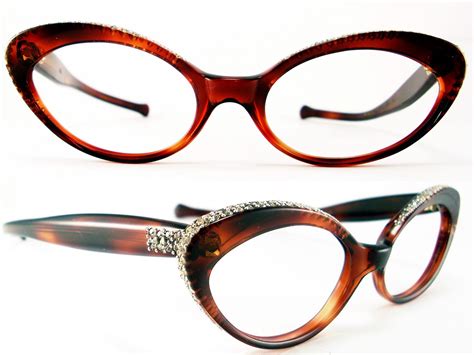 Vintage Eyeglasses Frames Eyewear Sunglasses 50s Vintage Cat Eye Glasses Sunglass Frame France