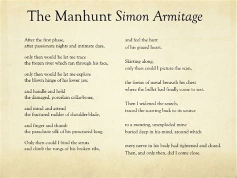Simon Armitage Poems