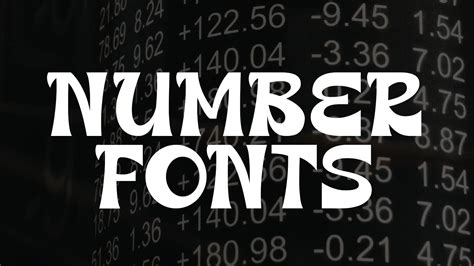 80 Best Number Fonts Free Premium 2022 Hyperpix