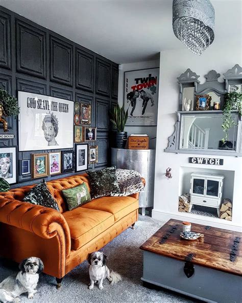 Burnt Orange Living Room Decor What An Amazing Living Room Love The