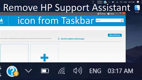 How To Remove Hp Support Assistant Icon From Taskbar Youtube