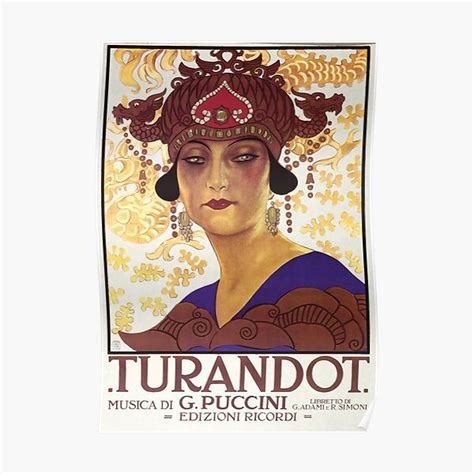 Turandot Vintage Poster For Sale By Breenichols Redbubble