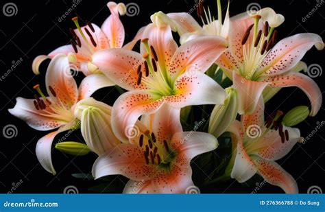 A Beautiful Photograph Of Lilium Stock Illustration Illustration Of