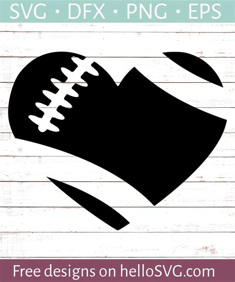 You can ungroup to resize and/or change colors. Football Heart SVG - Free SVG files | HelloSVG.com