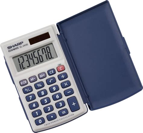 Sharp El243sb Calculator Calculators Pocket White Uk