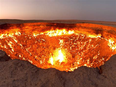 Darvaza Gas Crater Pictures Business Insider