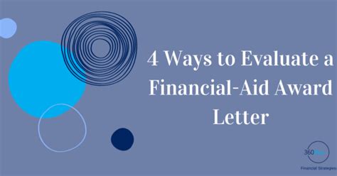 4 Ways To Evaluate A Financial Aid Award Letter