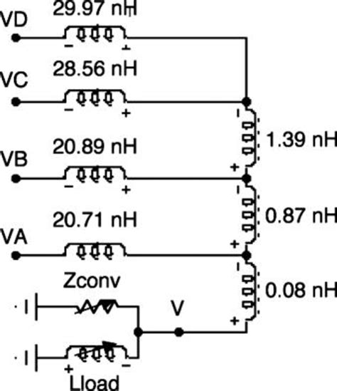 Equivalent Circuit For The Four Z Transmission Lines From The