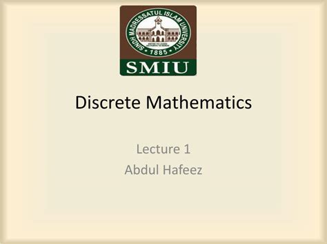 Ppt Discrete Mathematics Powerpoint Presentation Free Download Id