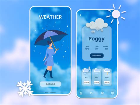 Beautiful Weather App Ui Mobile Concepts Uplabs