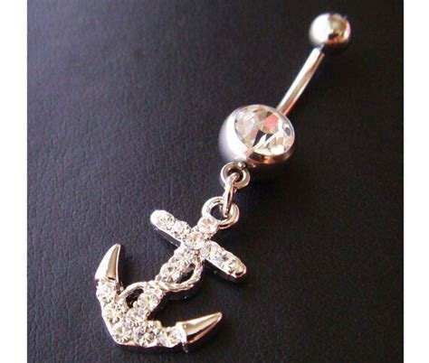 Anchor Belly Button Navel Rings Ring Bar Body By Zakkasweetdream
