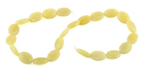13x18mm Olive Jade Puffy Oval Gemstone Beads Gemstone Beads
