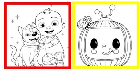 Cocomelon Birthday Coloring Pages