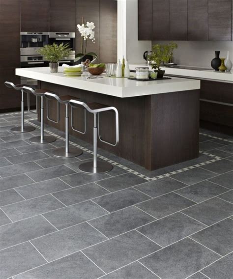 There are so many kitchen flooring but the latest carpet tiles are a modern kitchen floor solution. Pros and cons of tile kitchen floor | Grey kitchen floor ...