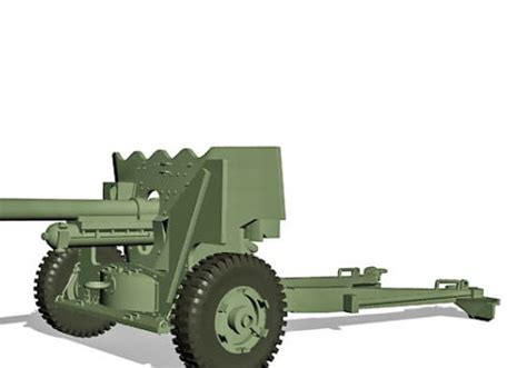 Military Ww2 Field Artillery 3d Model Max 123free3dmodels