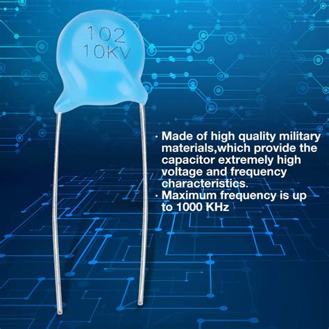 High Voltage Ceramic Capacitor Pcs Kv Pf Electronic Parts For High Voltage Or Uhf