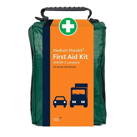 British Standard Bs8599 2 Motor Vehicle First Aid Kit In Medium Green