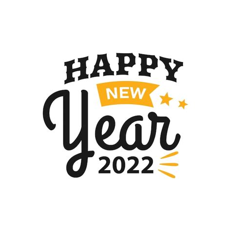 Premium Vector Happy New Year 2022 Lettering