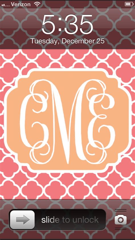 49 Monogrammed Wallpaper For Iphone