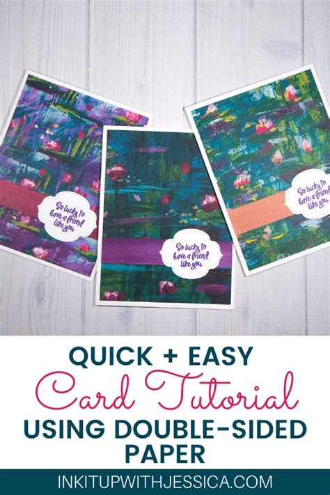 Quick And Easy Cards With Double Sided Patterned Papers Simple Cards