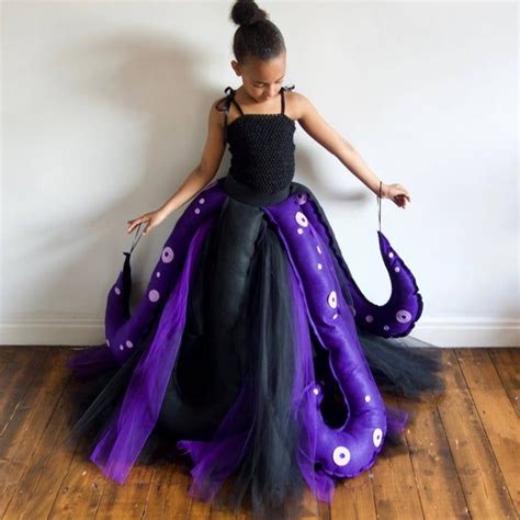 Girls Ursula Inspired Sea Witch Costumevillain Party Etsy In 2022
