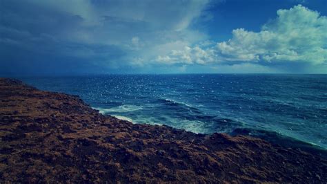 Hd Water Ocean Clouds Landscapes Nature Waves Sea Shorelines