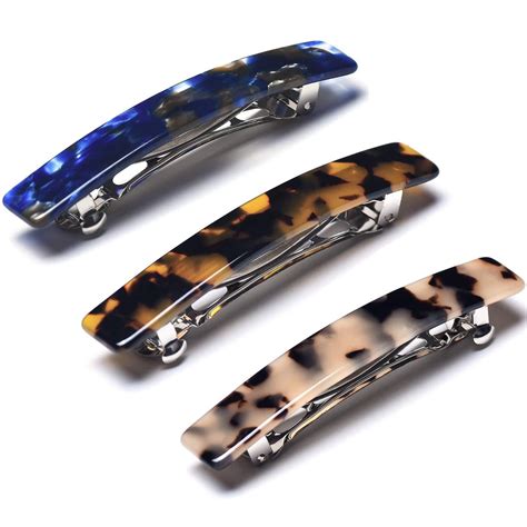 Fsmiling Tortoise Shell Hair Barrettes Clips For Womencelluloid Small