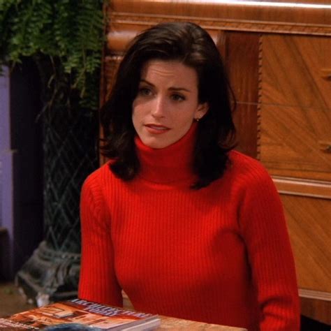 rachel green hair courtney cox monica geller friends tv monica friends ladies turtleneck