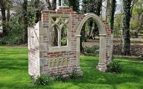 Corner Arch Ruins Garden Ruins Redwood Stone