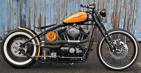 Custom Harley Davidson Bobber Bar Hopper Real Eye Catcher Work Of Art
