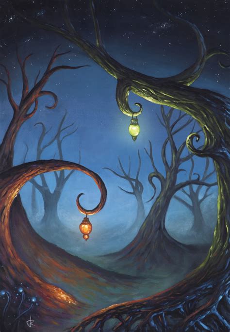 Enchanted Forest Fantasy Art Print Wall Art Forest Print Etsy