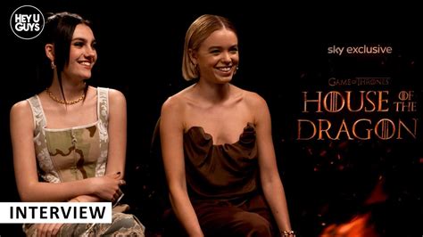 Milly Alcock And Emily Carey Interview House Of The Dragon Season 1 Youtube