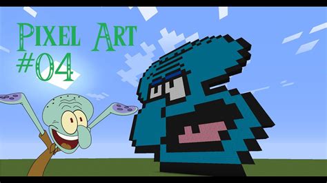 Minecraft Pixel Art 04 Squidward Thaddäus Tentakel Youtube