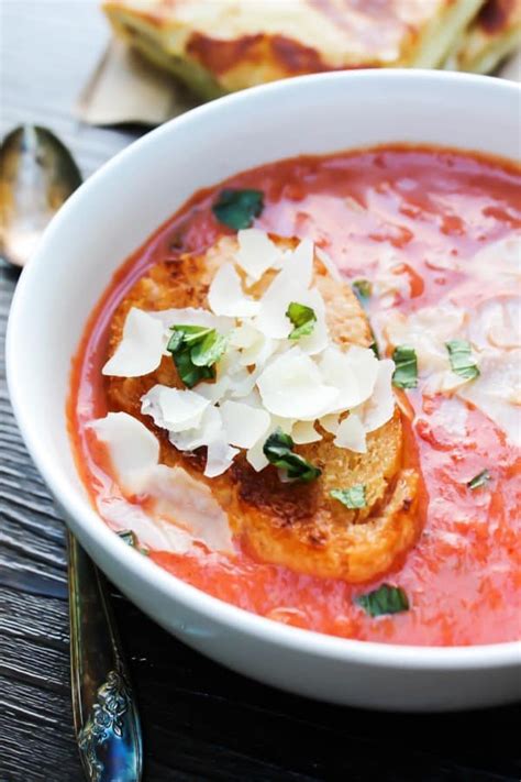 This creamy soup is absolutely delicious. 20-Minute Creamy Tomato & Basil Soup | Recipe | Creamy tomato basil soup, Tomato basil soup ...