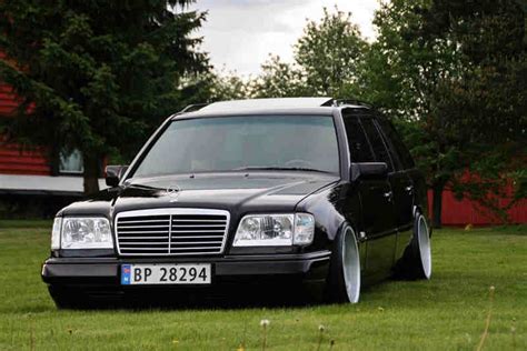 Classic Slammed Mercedes Wagon Black Mercedes Benz Mercedes E Class