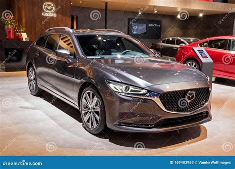New Mazda 6 Luxury Saloon Car Editorial Image Image Of Brussels