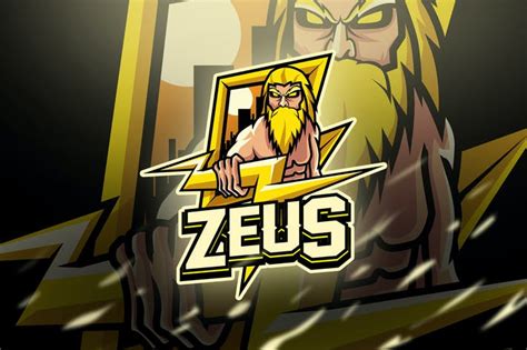 Zeus Mascot And Esport Logo By Aqrstudio On Envato Elements