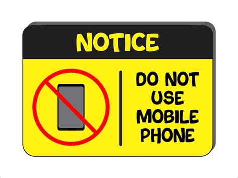 Premium Vector Do Not Use Mobile Phone Sign