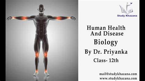 Human Health And Disease Class 12 Biology Study Khazana Youtube