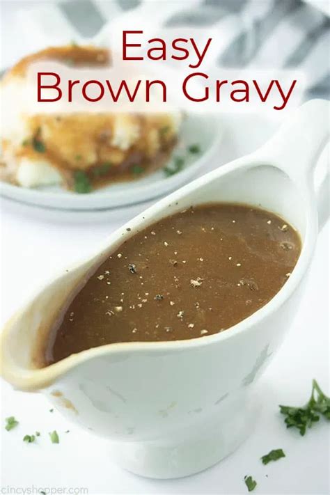 Easy Brown Gravy Needs Just 5 Simple Ingredients Recipe Easy Brown Gravy Brown Gravy