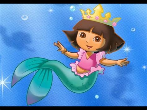 Pasa buenos momentos en el día, te divertirás un motón jugando aquí! Vestir a Dora La exploradora: Vestir a Dora de sirena ...