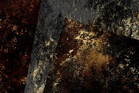 Dark Gold Grunge Textures Digital Paper