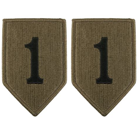 1st Infantry Division Ocp Patch With Hook Fastener Set Of 2 Bradleys