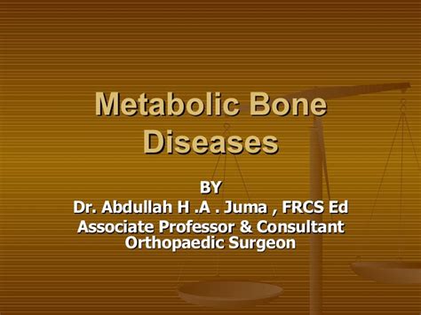 Metabolic Bone Diseases