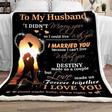 To My Husband Blanket Quilt Fleece Blanket Blanket Gift For Etsy