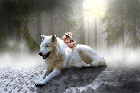 White Werewolf Girl